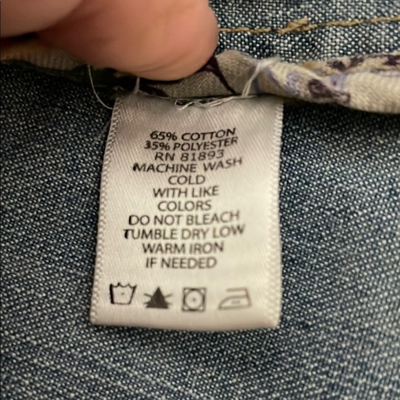 Motto Blue Jean Jacket Relaxed Fit Medium EUC - Picture 9 of 12